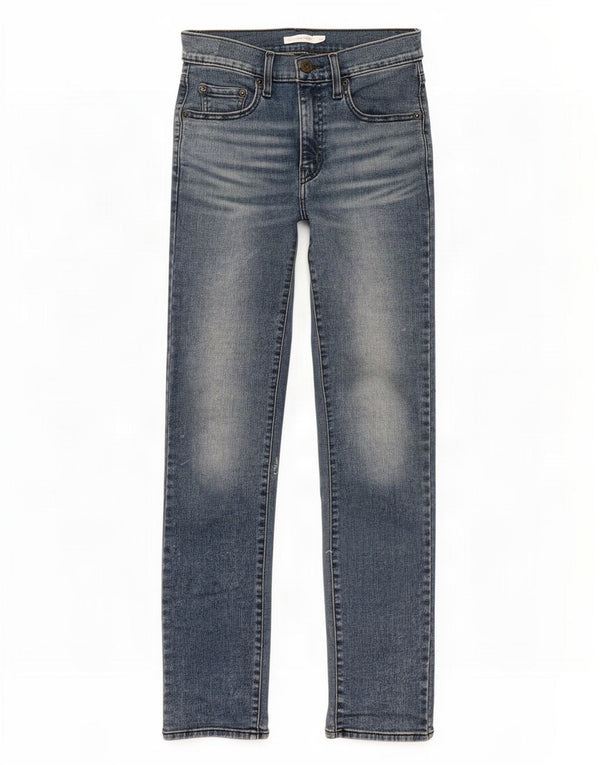 Calça jeans feminina Levi's 724 High Rise Straight W26 L30 azul algodão