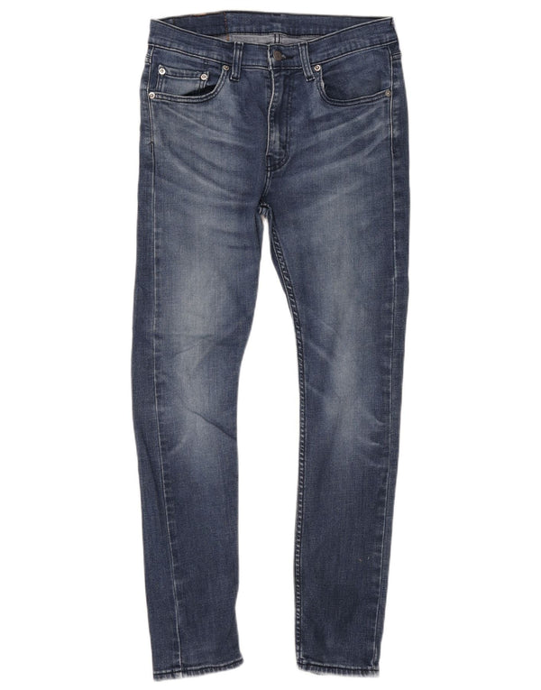 Levi's Masculino 519 Hi-Ball Skinny Jeans W32 L29 Azul Algodão