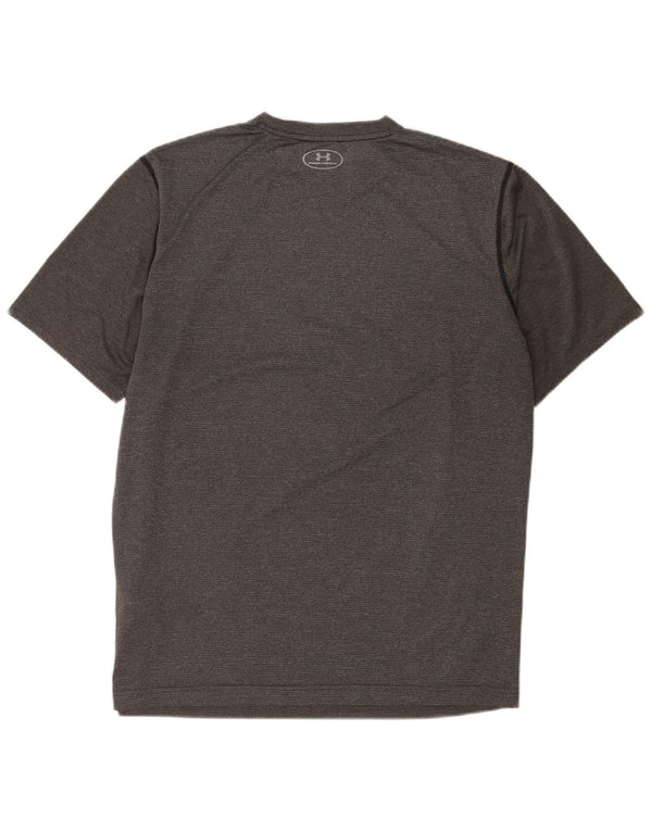 Camiseta masculina Under Armour Heat Gear grande poliéster cinza