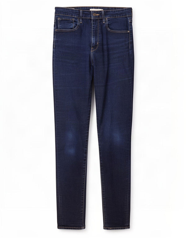 Calça jeans feminina Levi's 721 High Rise Skinny W30 L32 azul marinho algodão