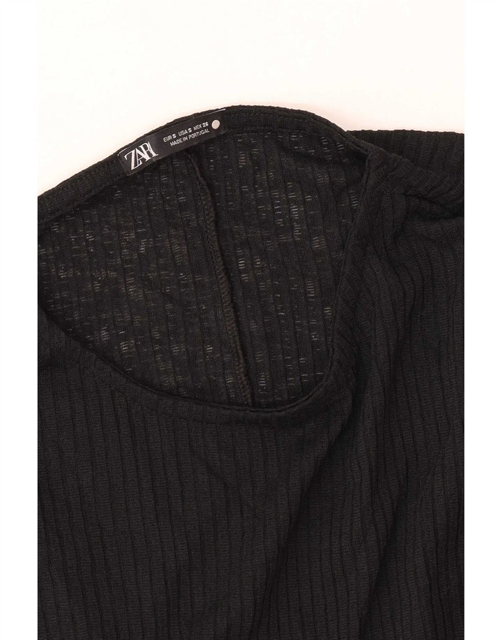 Vestido maxi feminino Zara Reino Unido 10 pequeno preto