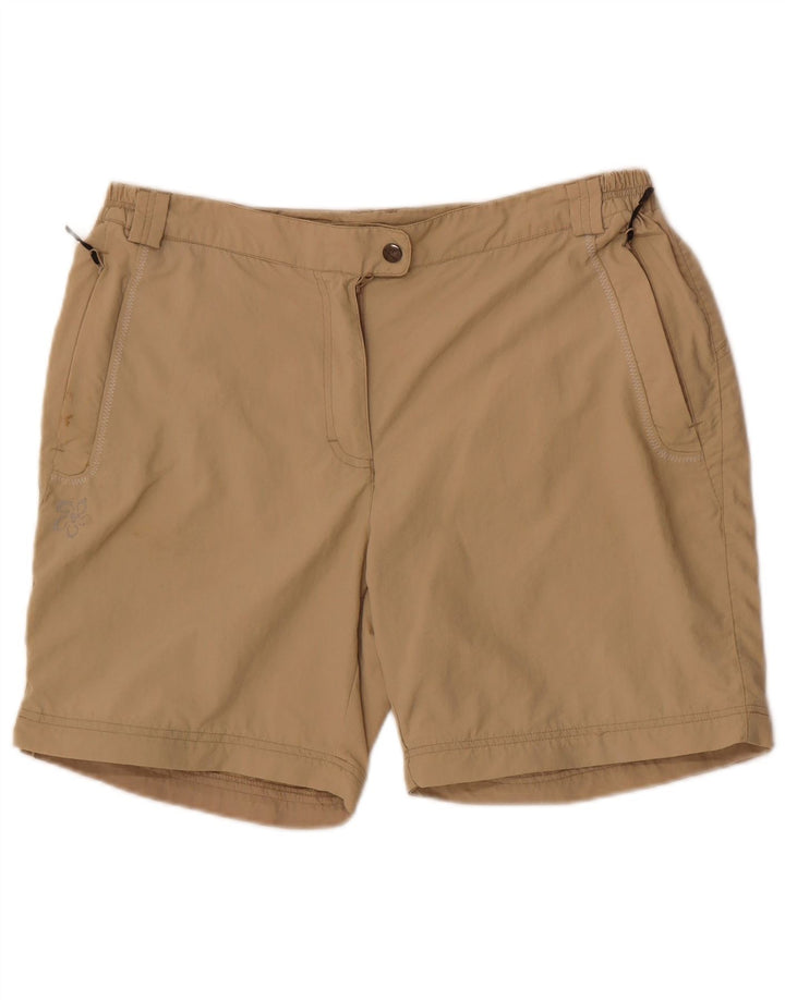 Shorts casual feminino Brugi IT 50 XL W34 poliéster bege