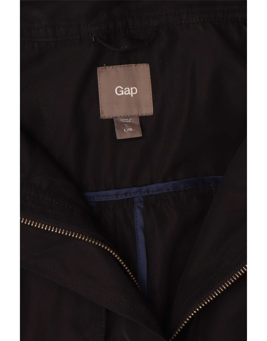 Gap Jaqueta Parka Feminina com Capuz Oversized UK 16 Grande Poliéster Preto