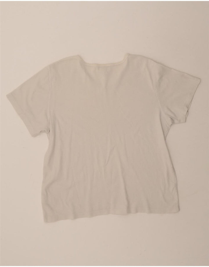 EDDIE BAUER Mens T-Shirt Top XL White Cotton Vintage Eddie Bauer and Second-Hand Eddie Bauer from Messina Hembry 