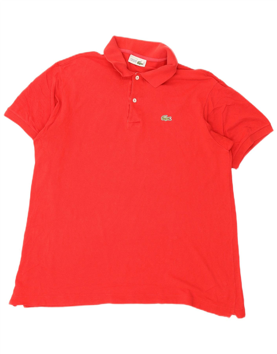 Camisa polo masculina Lacoste tamanho 6 XL vermelha