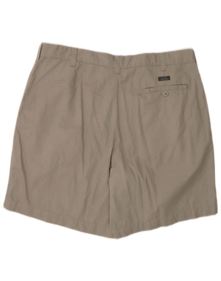 Shorts masculino Marks & Spencer Blue Harbor Chino W36 grande algodão cinza