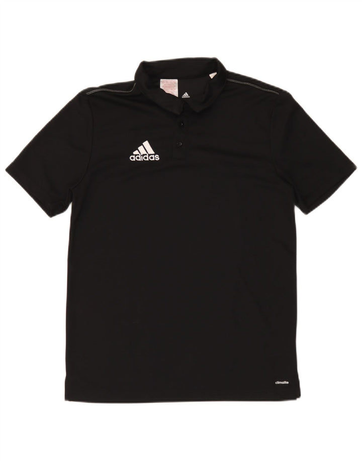 Polo Adidas Menino Climalite 13-14 Anos Preto Poliéster