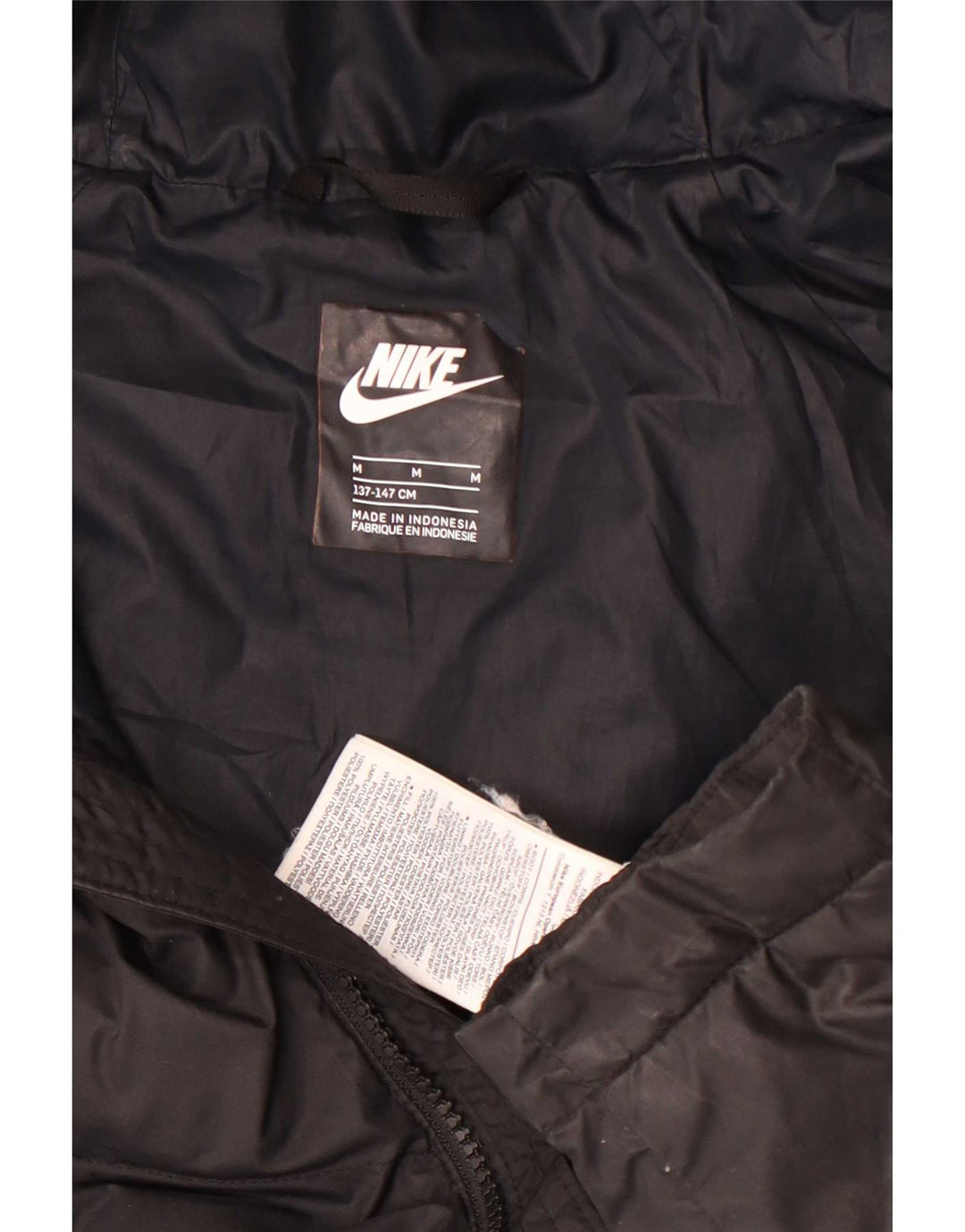 Jaqueta acolchoada com capuz Nike Boys 10-11 anos Poliéster preto médio