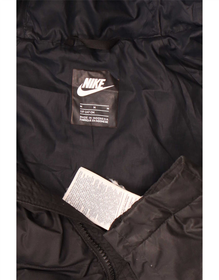 Jaqueta acolchoada com capuz Nike Boys 10-11 anos Poliéster preto médio