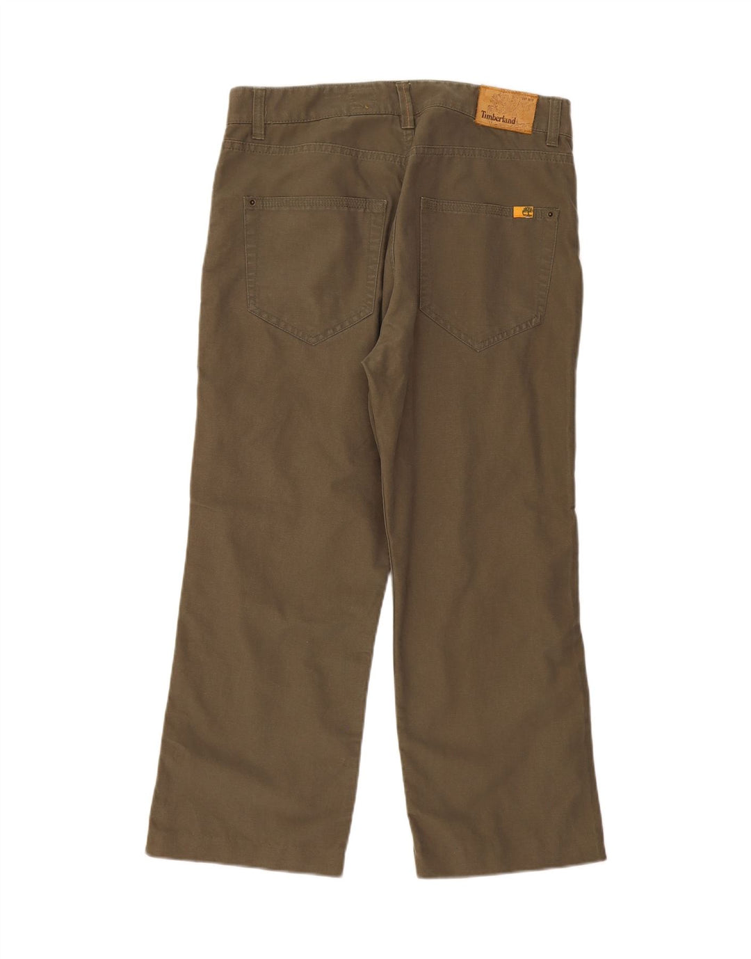 Calça casual reta masculina TIMBERLAND W34 L26 algodão cáqui