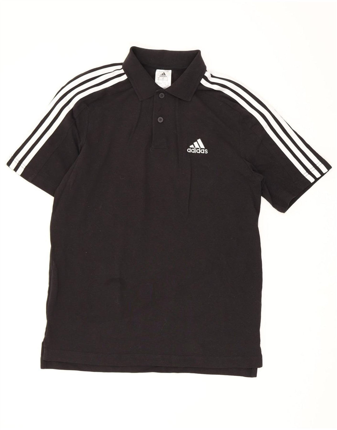 Camisa Polo Masculina Adidas Pequena Algodão Preto