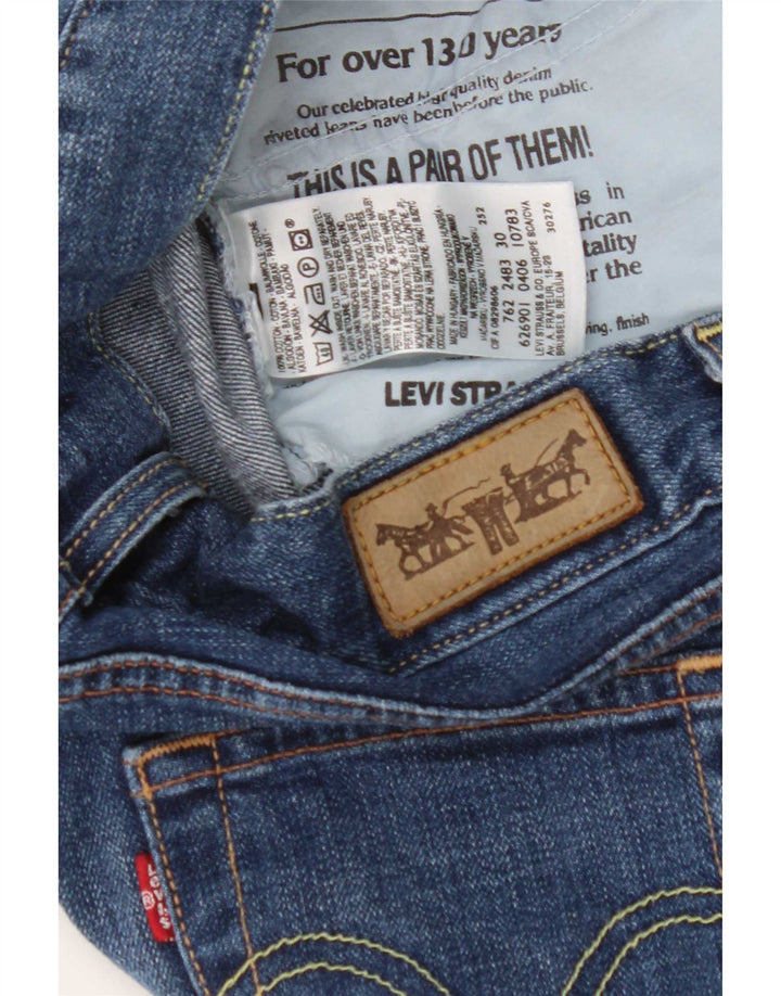 Calça jeans feminina Levi's Capri W30 L18 azul algodão