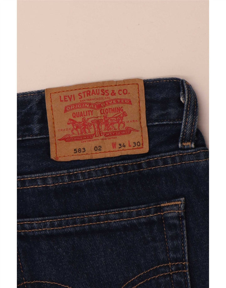 Jeans Levis 583 Straight Masculino W34 L30 Azul