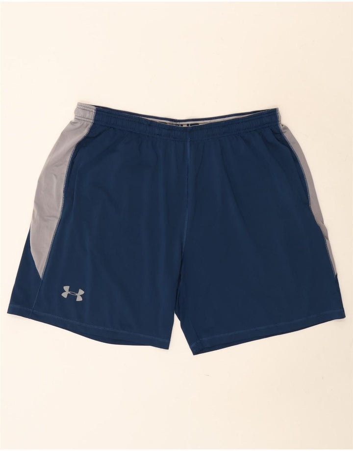 Under Armour Masculino Sport Shorts 2XL Poliéster Colourblock Azul Marinho