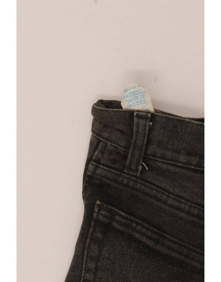 Saia jeans feminina CARRERA W28 algodão preto médio