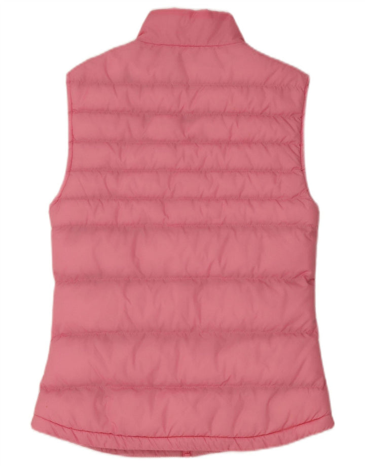 Colete acolchoado feminino Jack Wills UK 8 pequeno rosa nylon