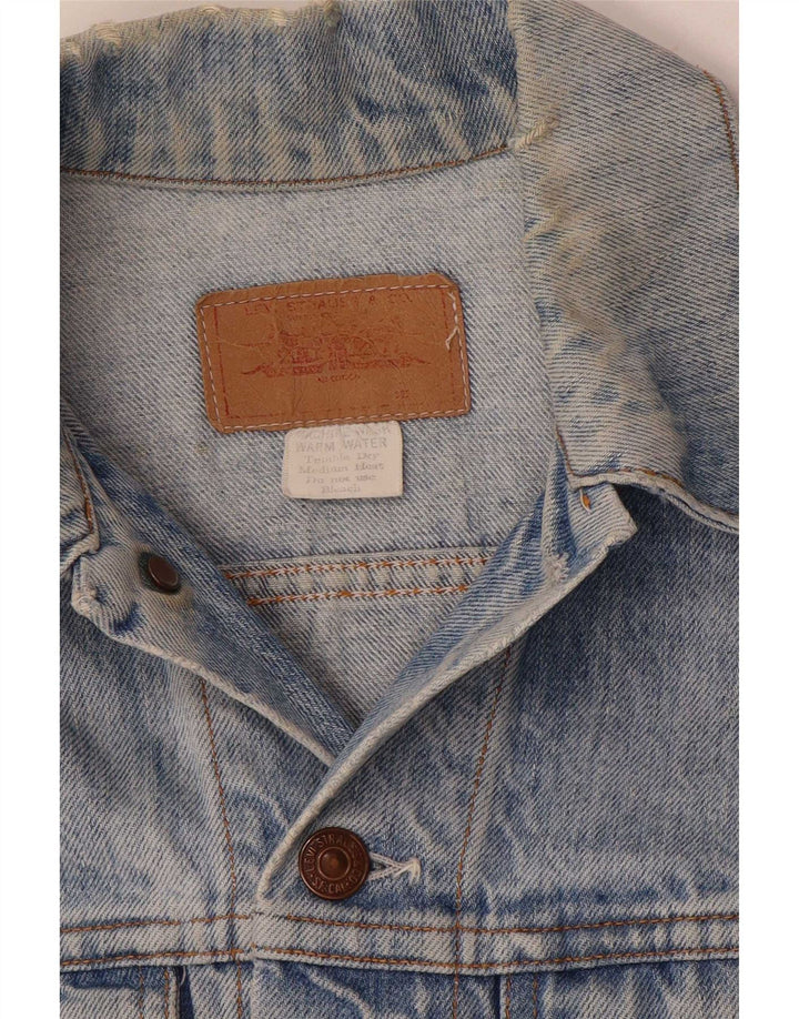 Jaqueta jeans feminina Levi's UK 12 azul médio
