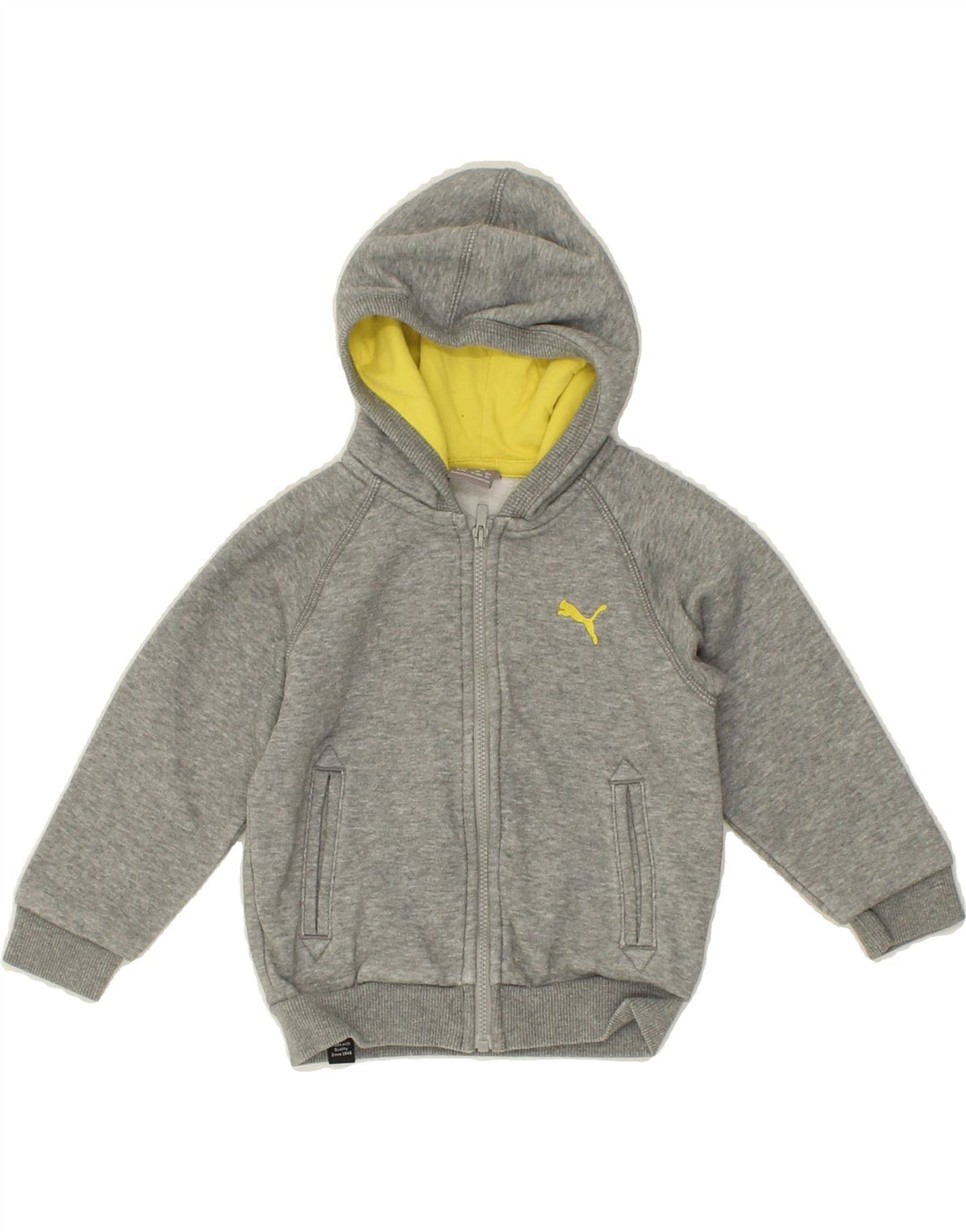 PUMA Baby Boys Zip Hoodie Sweater 12-18 Months Grey Cotton Vintage Puma and Second-Hand Puma from Messina Hembry 