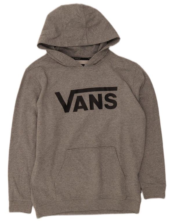 Vans feminino gráfico moletom com capuz UK 18 XL cinza algodão