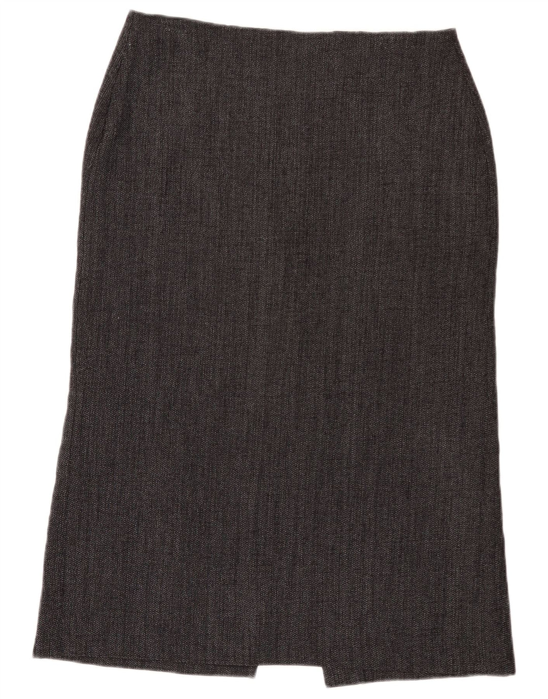 Saia midi reta feminina Marks & Spencer Reino Unido 14 grande W32 cinza