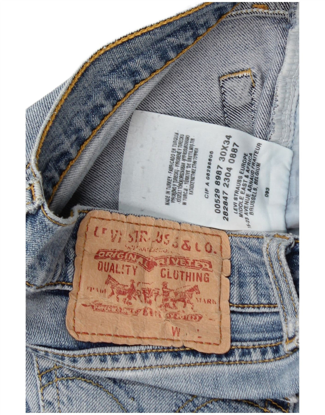 Jeans feminino Bootcut Levi's W30 L32 azul algodão