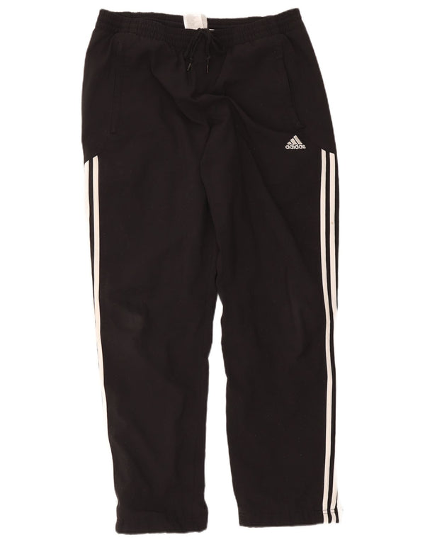 Calça de treino feminina Adidas UK 38/40 médio preto poliéster esportivo