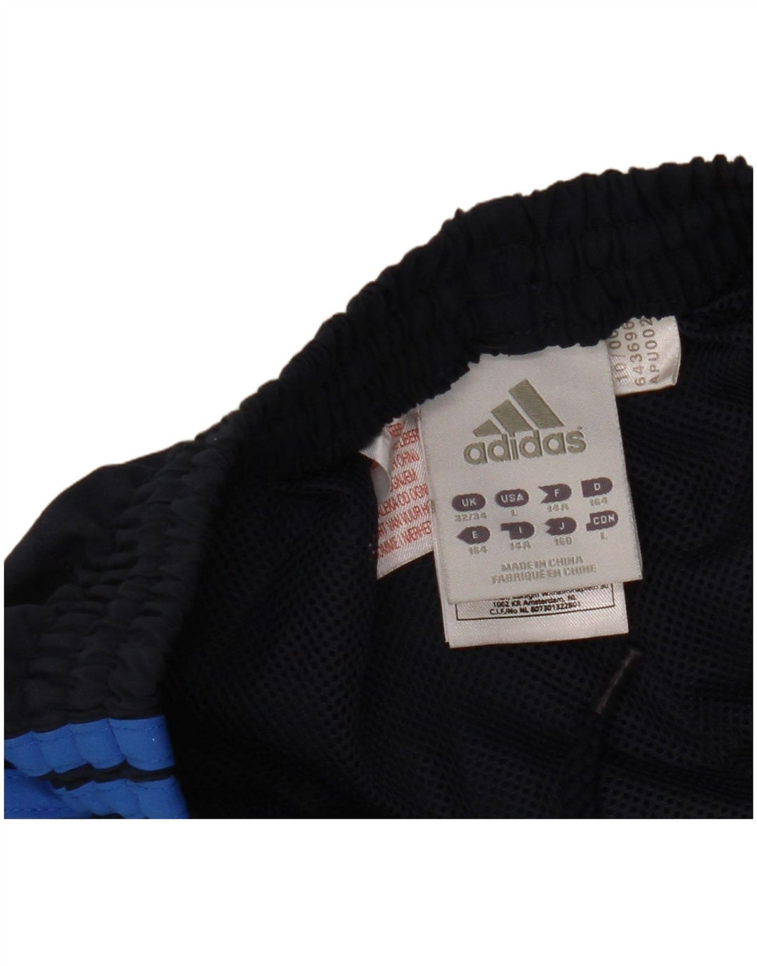 Calças de treino Adidas menino 13-14 anos azul marinho poliéster