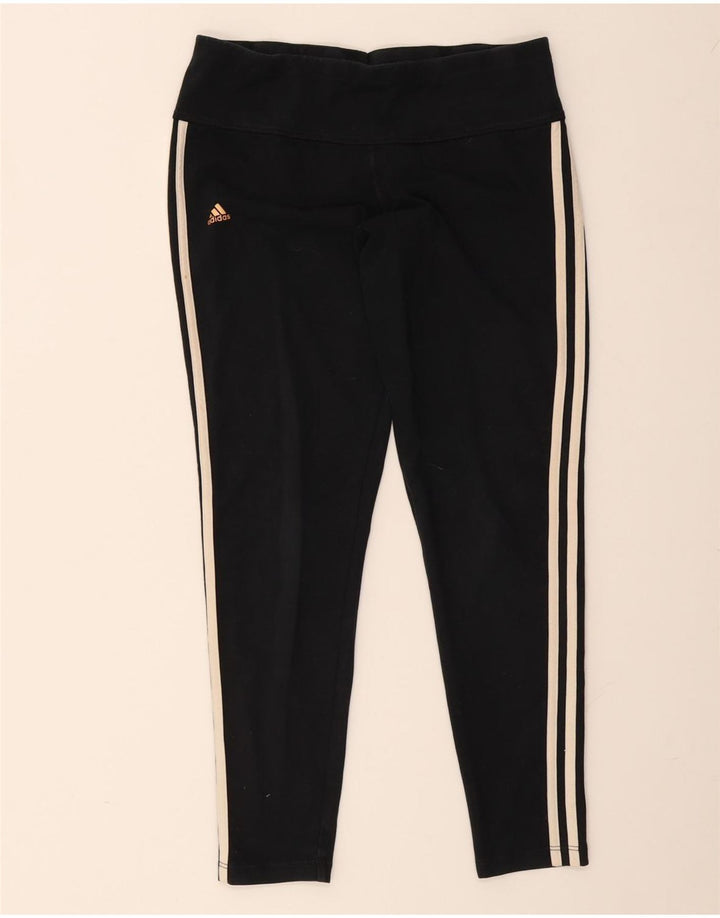 ADIDAS Womens Climalite Leggings UK 16/18 Grande Preto
