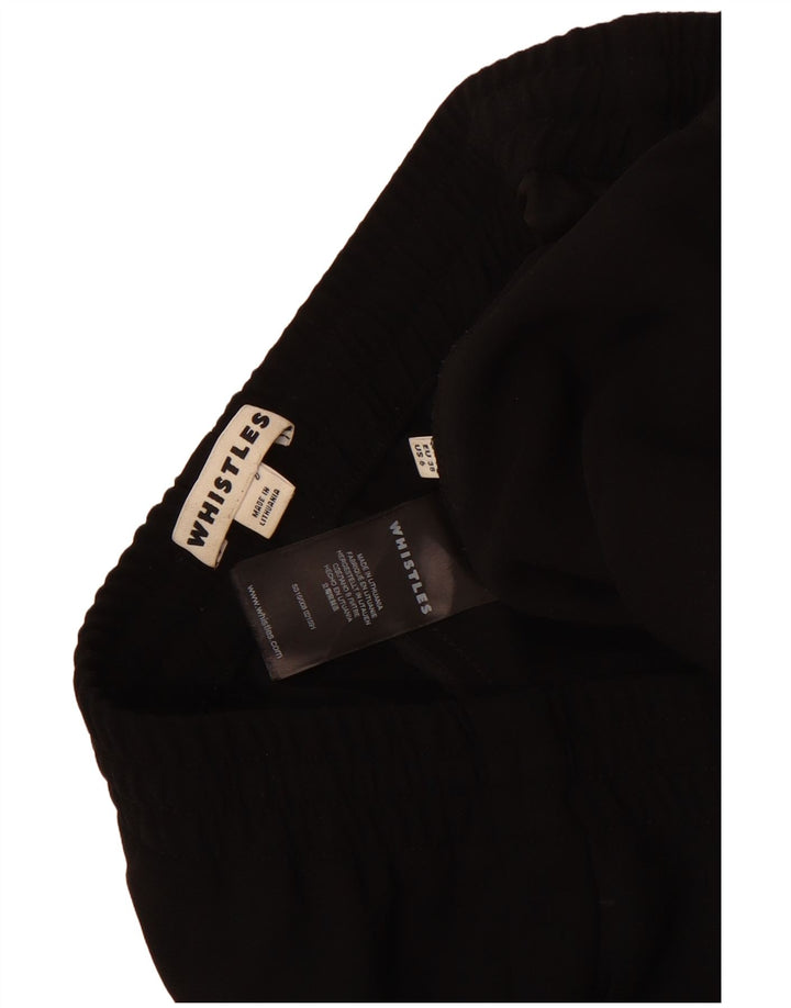 Calça de treino feminina Whistles Joggers UK 10 poliéster preto pequeno