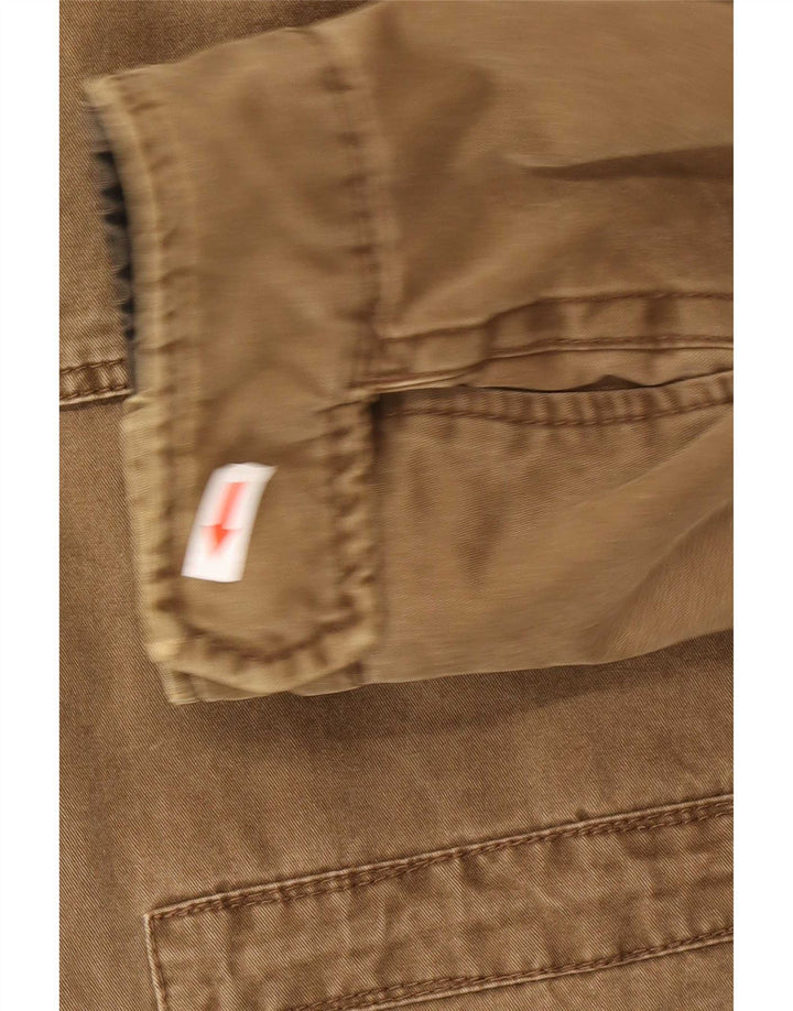 Jaqueta militar masculina Camel Active IT 56 3XL algodão marrom
