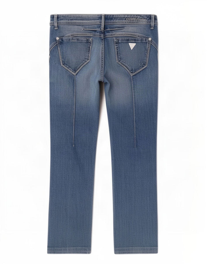Guess Jeans retos femininos W29 L27 algodão azul
