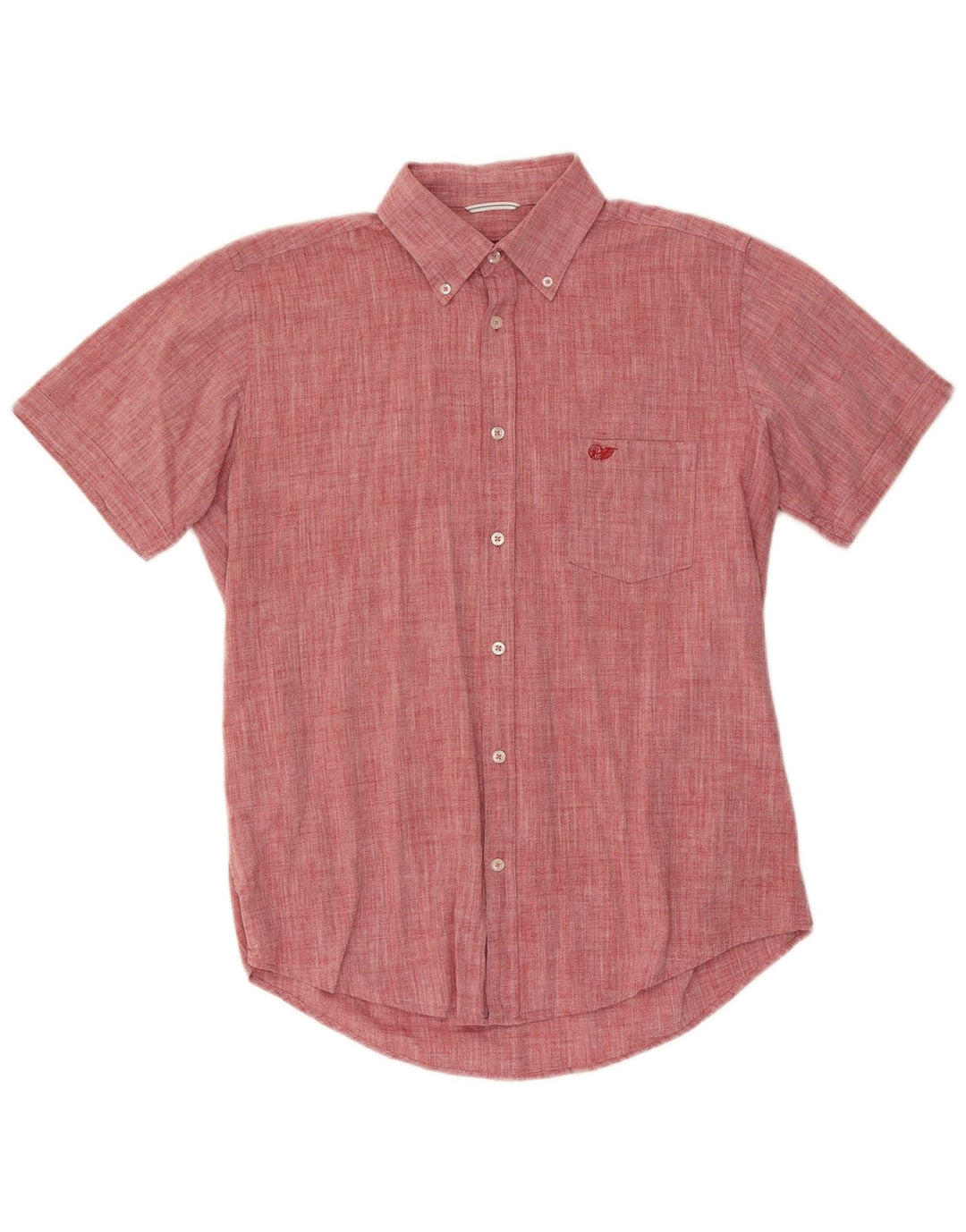 Camisa masculina Carrera manga curta regular fit grande algodão manchado vermelho