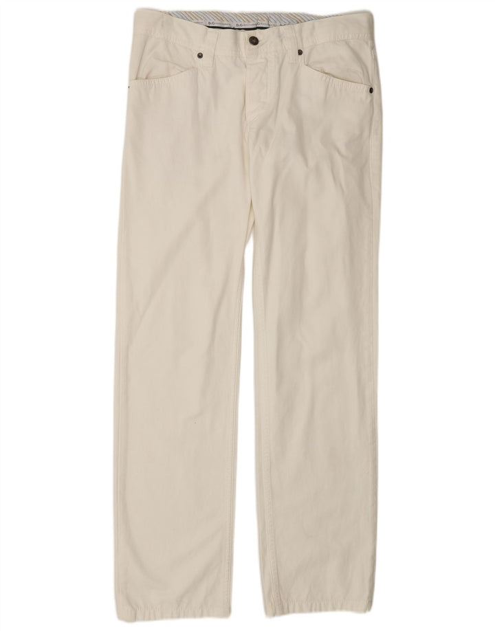 DOLCE & GABBANA Jeans retos masculinos W34 L32 algodão branco