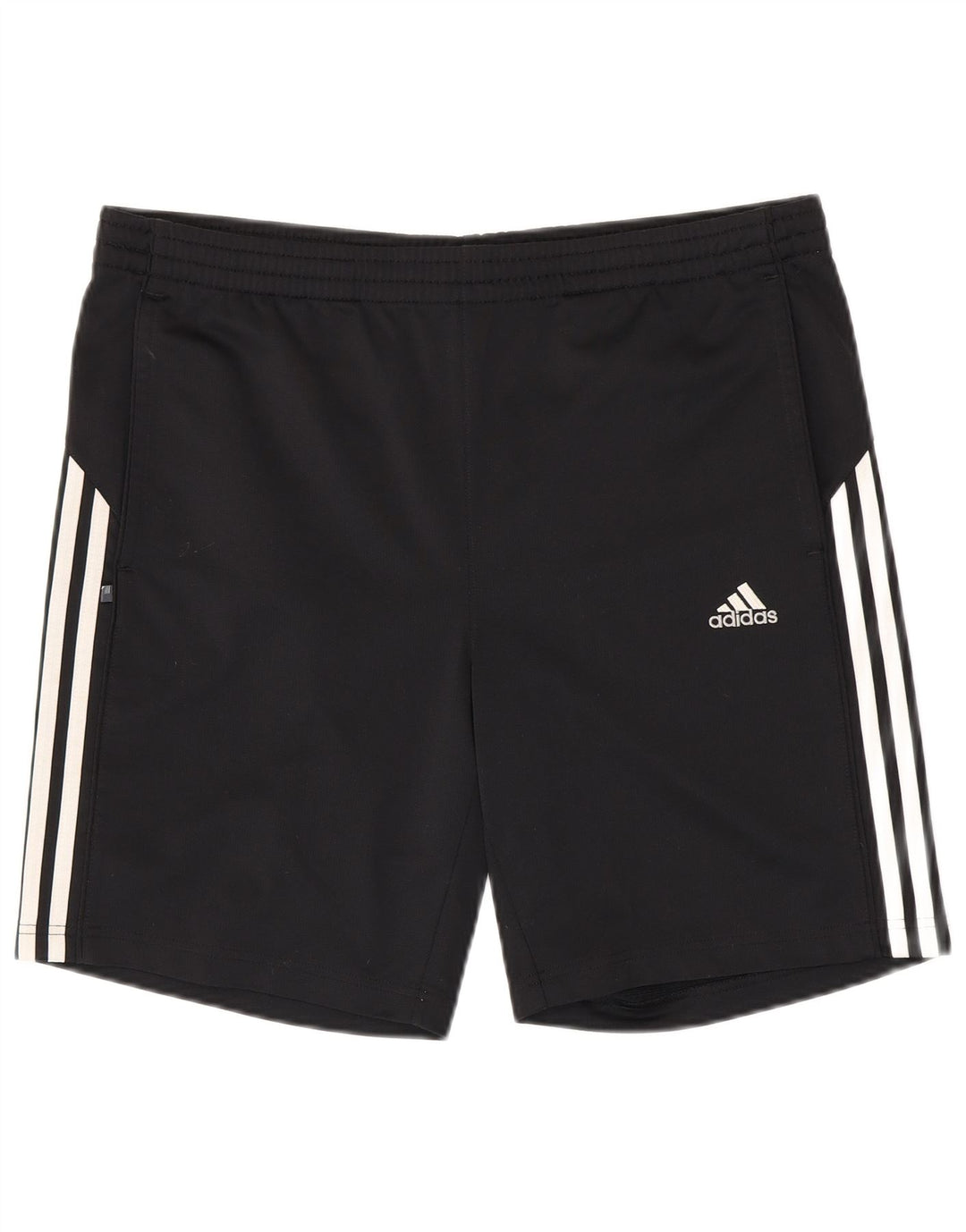 Shorts esportivos masculinos ADIDAS grande poliéster preto