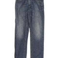 Calça jeans reta masculina Gas W32 L34 algodão azul