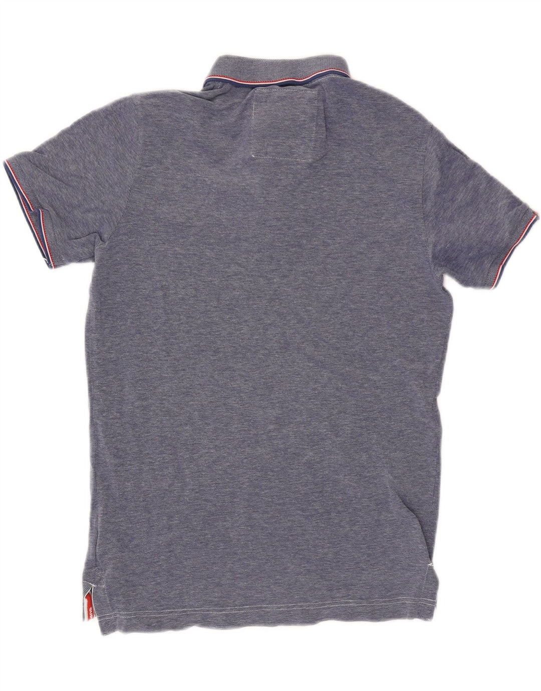 Camisa polo masculina Superdry algodão azul médio