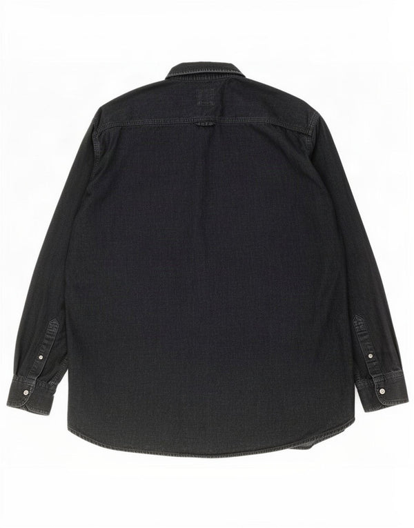 Camisa masculina Levi's média preta algodão