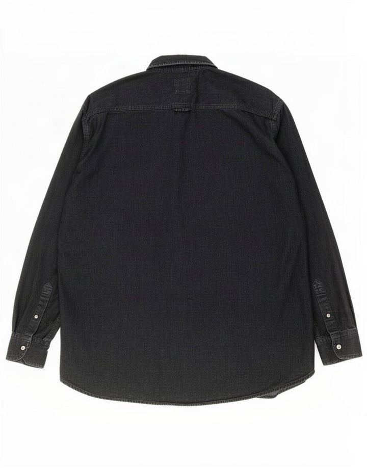 Camisa masculina Levi's média preta algodão