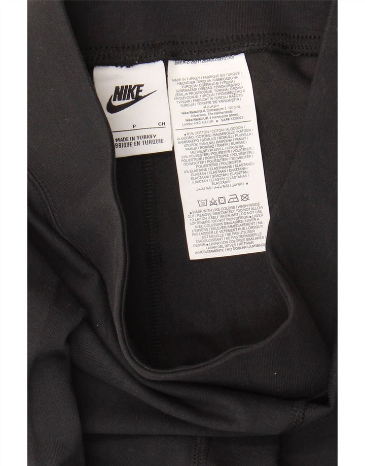 Leggings Nike Femininas Gráficas UK 10 Pequenas Algodão Preto