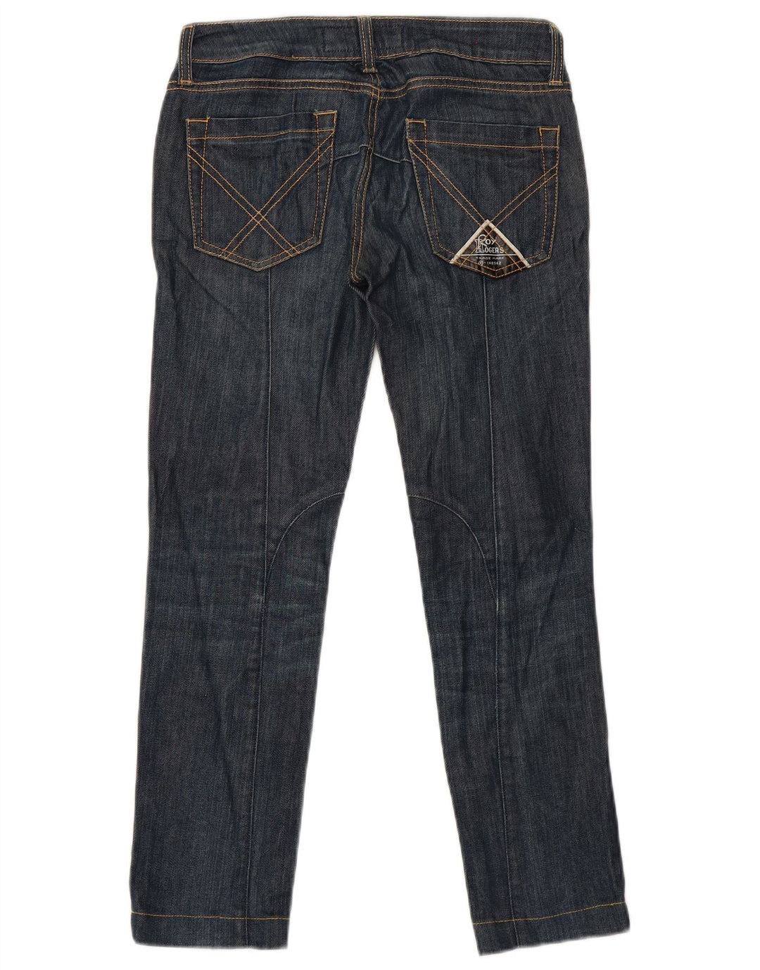 Roy Rogers Calça jeans feminina slim W24 L28 algodão azul marinho