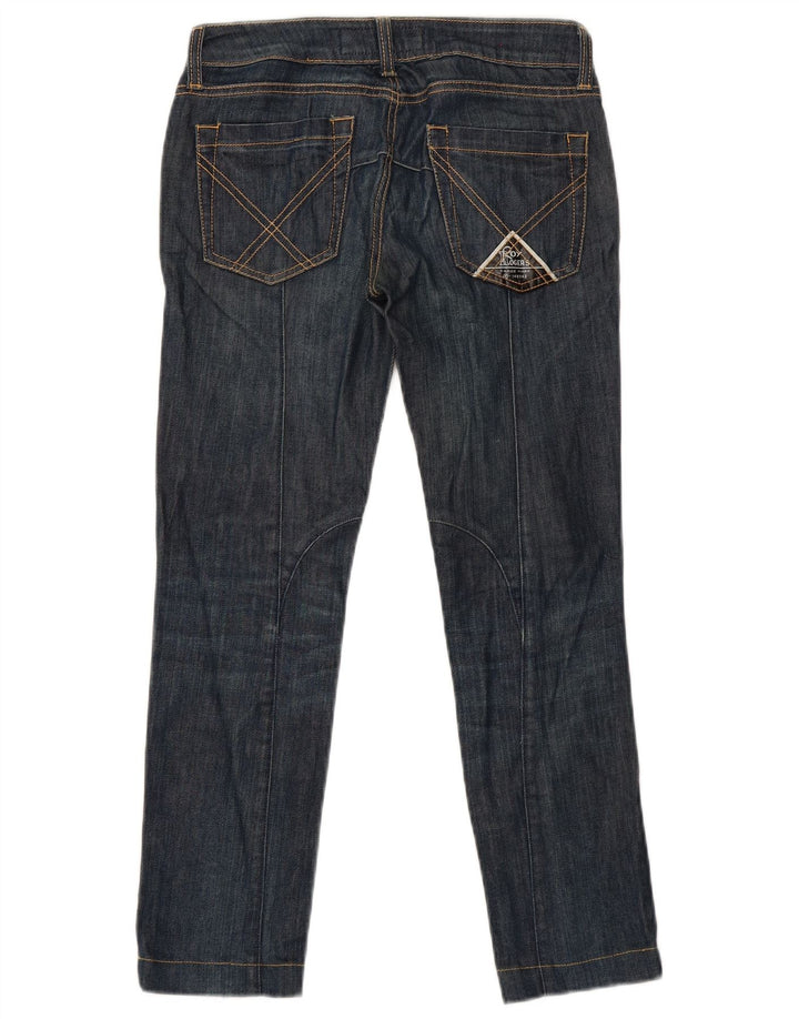 Roy Rogers Calça jeans feminina slim W24 L28 algodão azul marinho