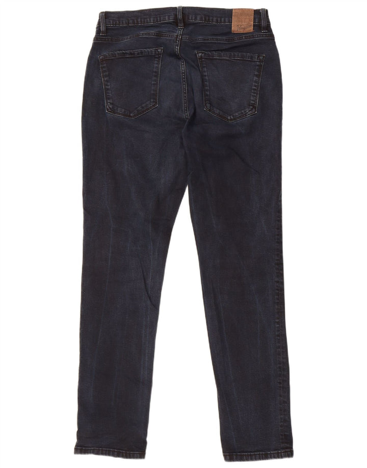 Penguin Mens Jeans Slim W34 L32 Azul Marinho Algodão