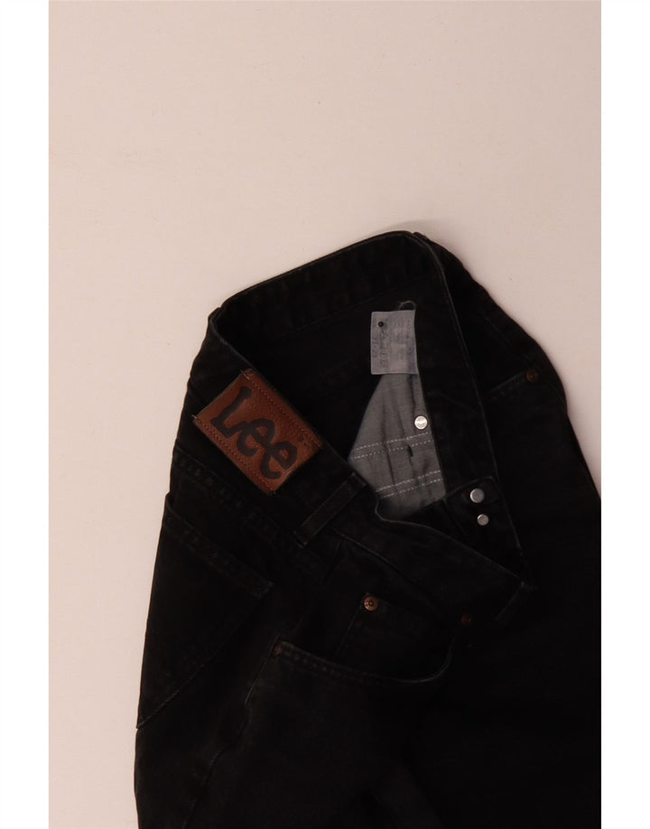 Jeans retos femininos Lee W29 L26 algodão preto