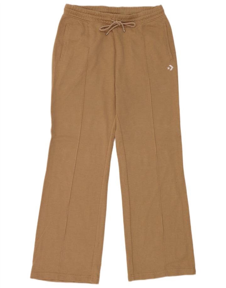 Calça de treino feminina Converse UK 16 grande algodão bege