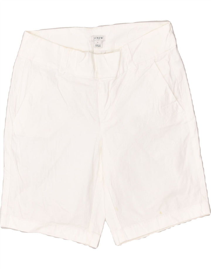 J. CREW Womens Casual Shorts US 2 XS W28  White Cotton | Vintage J. Crew | Thrift | Second-Hand J. Crew | Used Clothing | Messina Hembry 