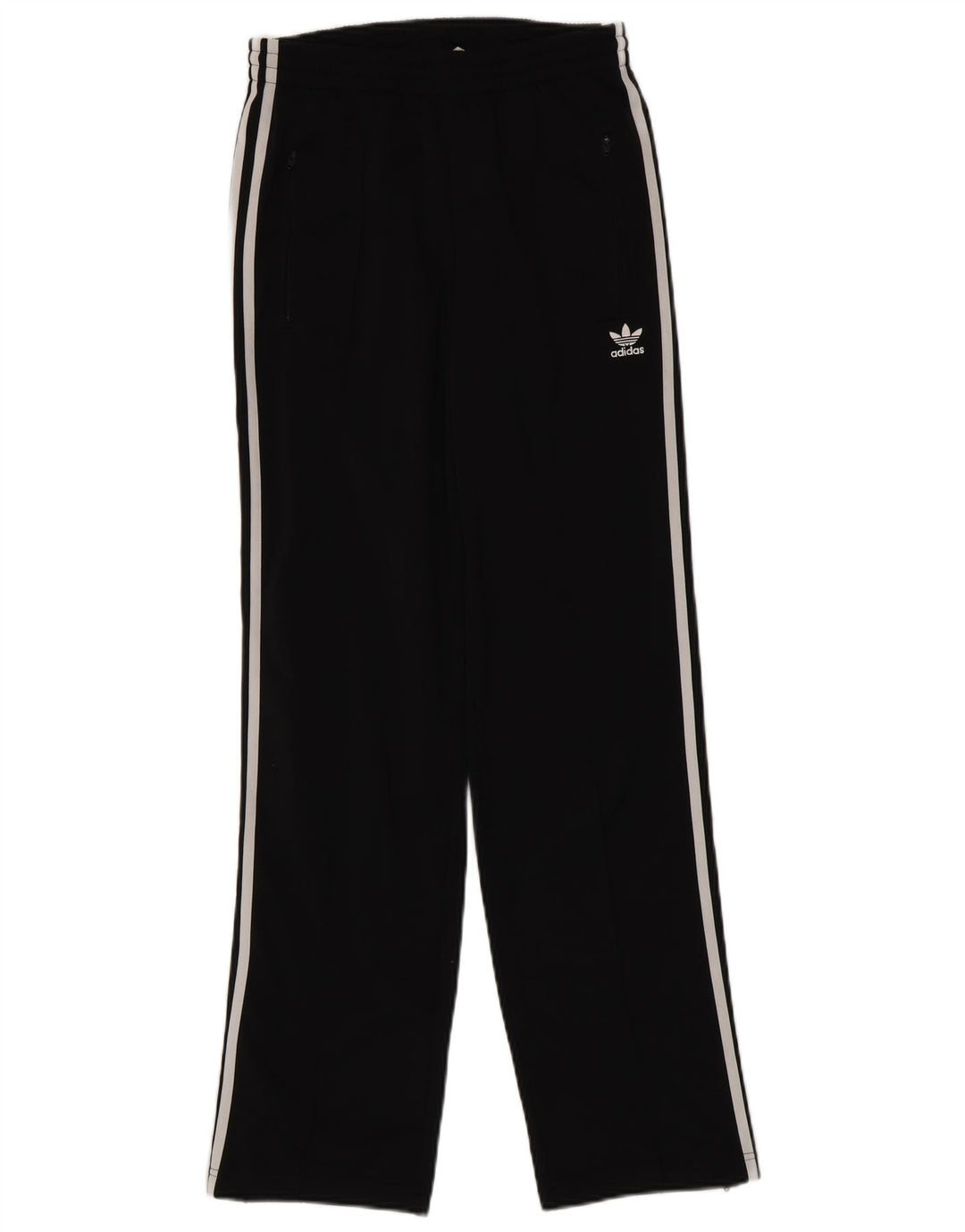 Calças de treino femininas Adidas UK 8 pequenas poliéster preto