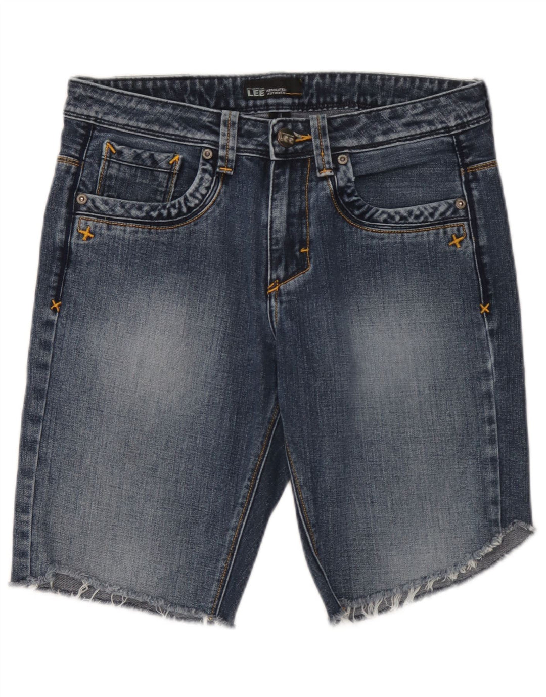 Shorts jeans masculino Lee W33 algodão azul médio