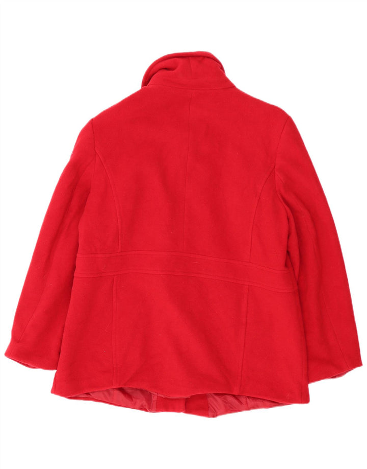 Jaqueta feminina vintage EU 46 XL lã vermelha
