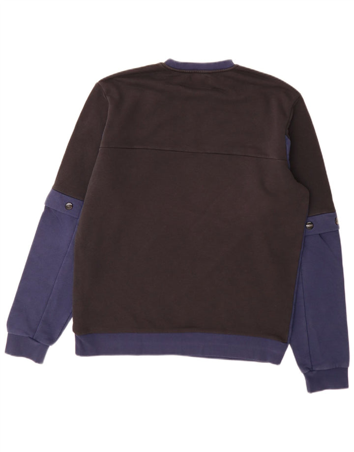 Iceberg moletom gráfico masculino jumper grande preto colorblock algodão