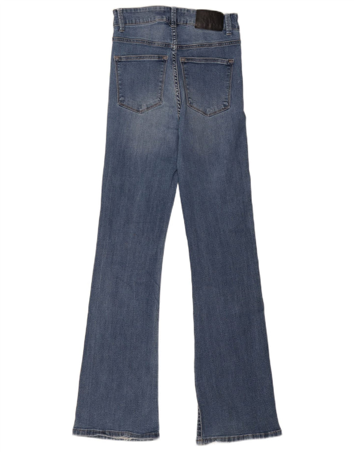 Dkny Calça jeans feminina larga W27 L31 algodão azul